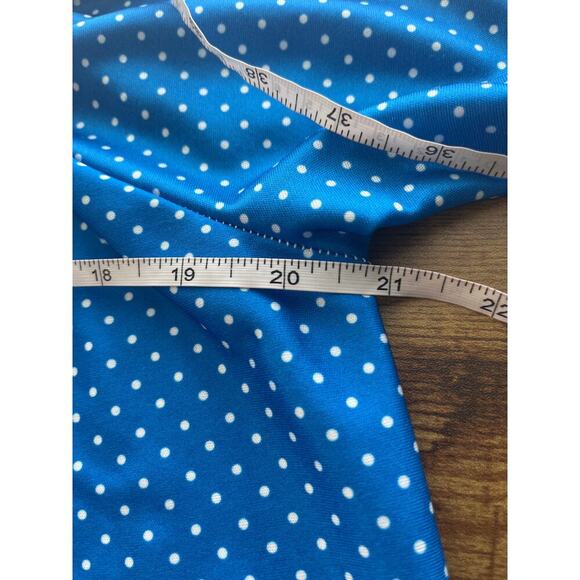 Amanda Paige M Blue Polkadot/Floral Print Pullover Comfy Sleepwear/Casual - Picture 4 of 7